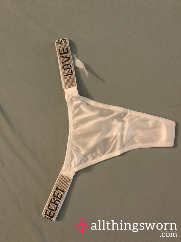 Victoria Secret Thongs With Shiny Strap