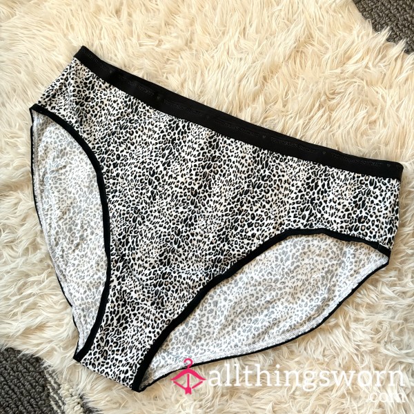 Victoria’s Secret Leopard Print High-Leg Cotton Brief