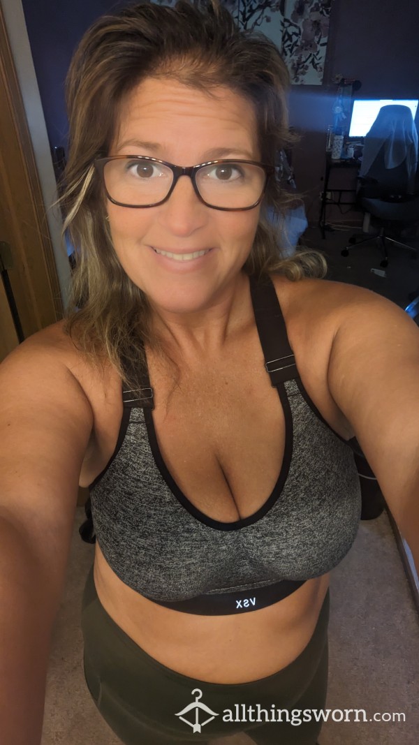 VSX Black And Grey Sports Bra