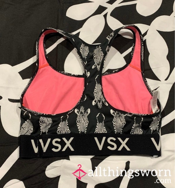 VS Gym/sports Bra—sweaty, S**y Zebra 🦓 💦😘🔥🥵 You’ll LOVE It