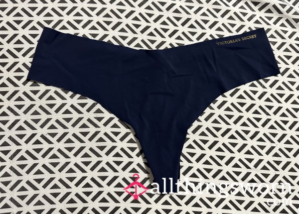 VS Navy Blue Seamless Thong 😜