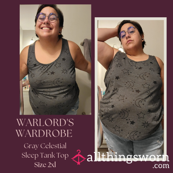 Warlord's Wardrobe: Grey Celestial Tank Top