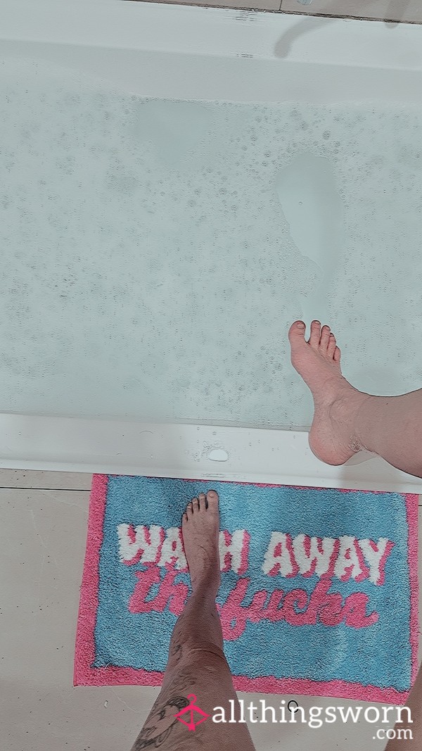 Wash Away The F**ks With Feet Pics