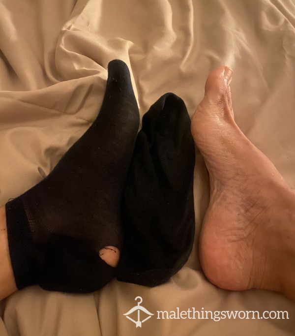 Well Worn Black Socks