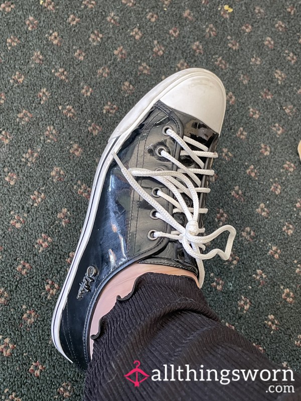 Well-Worn Cole Haan Patent Leather Sneakers