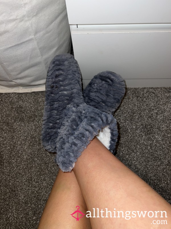 Well Worn Fluffy Slippers