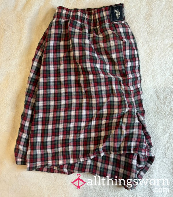 Well Worn Old Men’s Size Small Polo Ralph Lauren Plaid Boxers