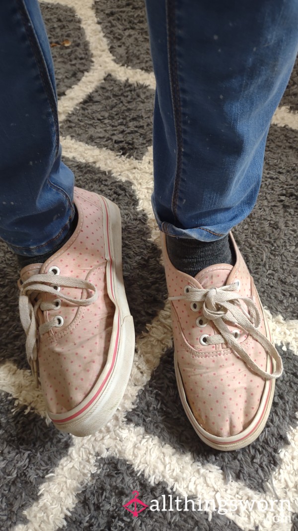 Well Worn Pink Vans Size 6.5