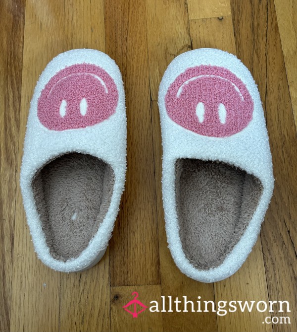White And Pink Slippers
