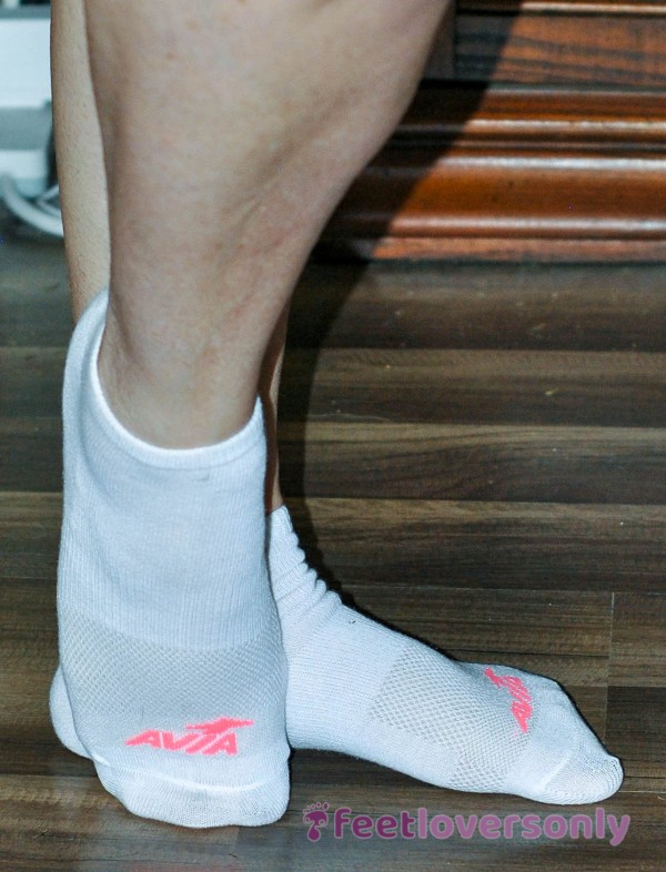 White Avia Ankle Socks