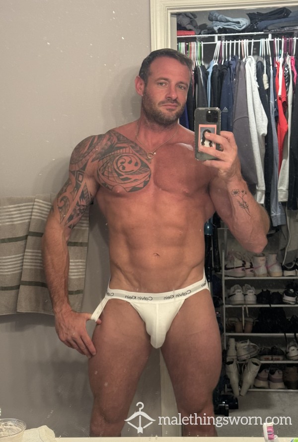 White Calvin Jockstraps