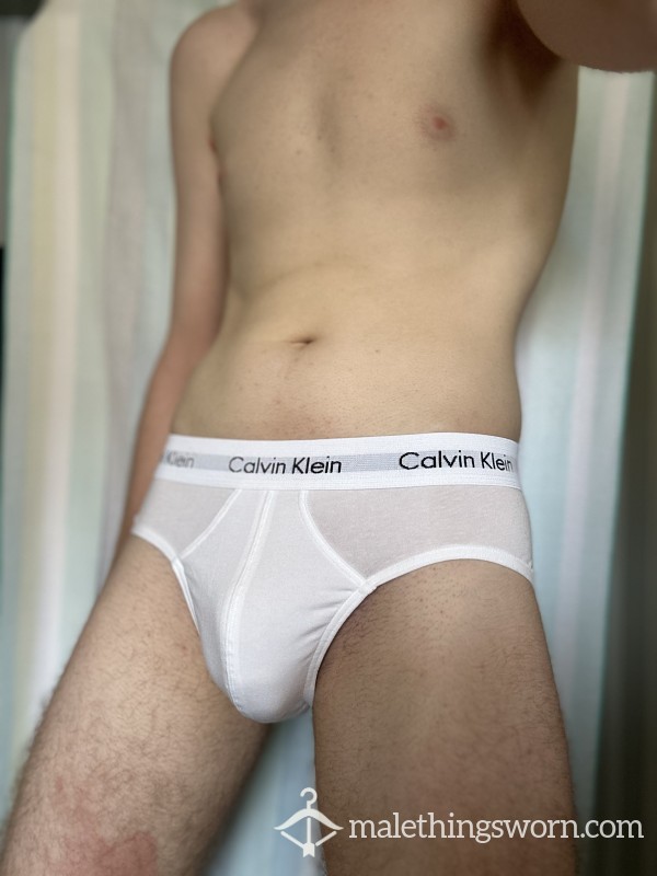 White Calvin Klein Briefs (Small)