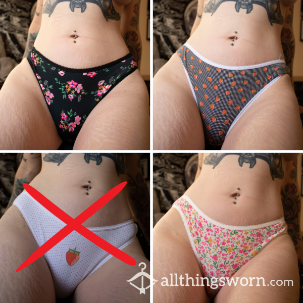 Patterned Cotton Briefs