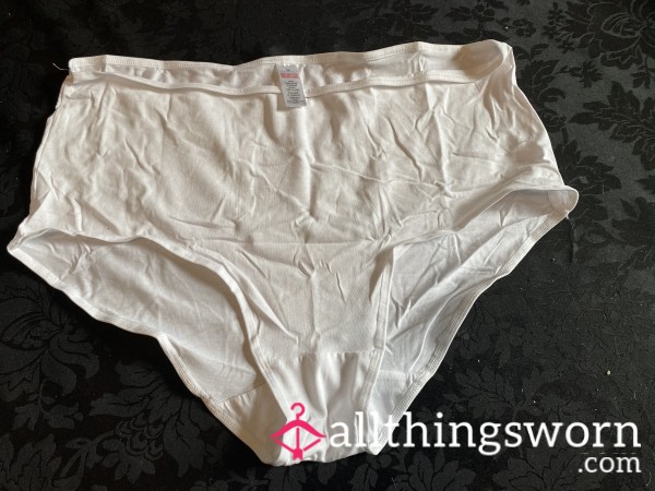 White Full Panties - Cotton