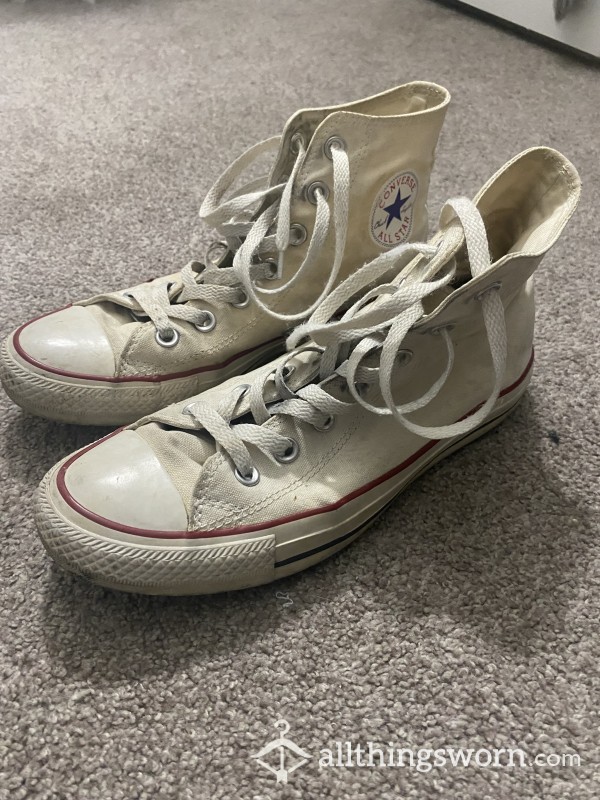 White High-top Converse