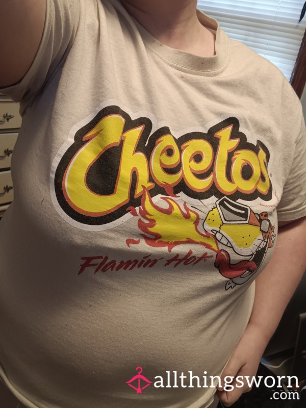 White Hot Cheetos T-Shirt Worn For 24 Hours Size-M