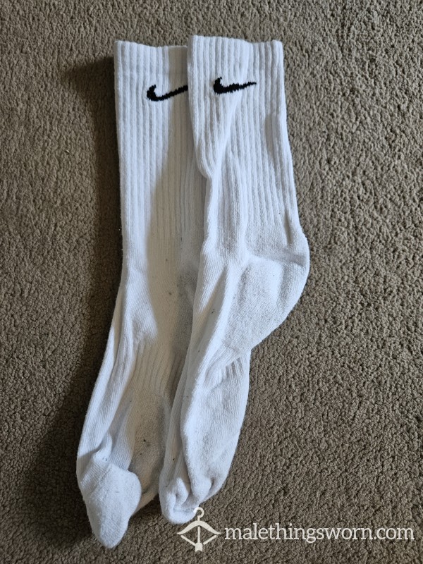 White Nike Socks