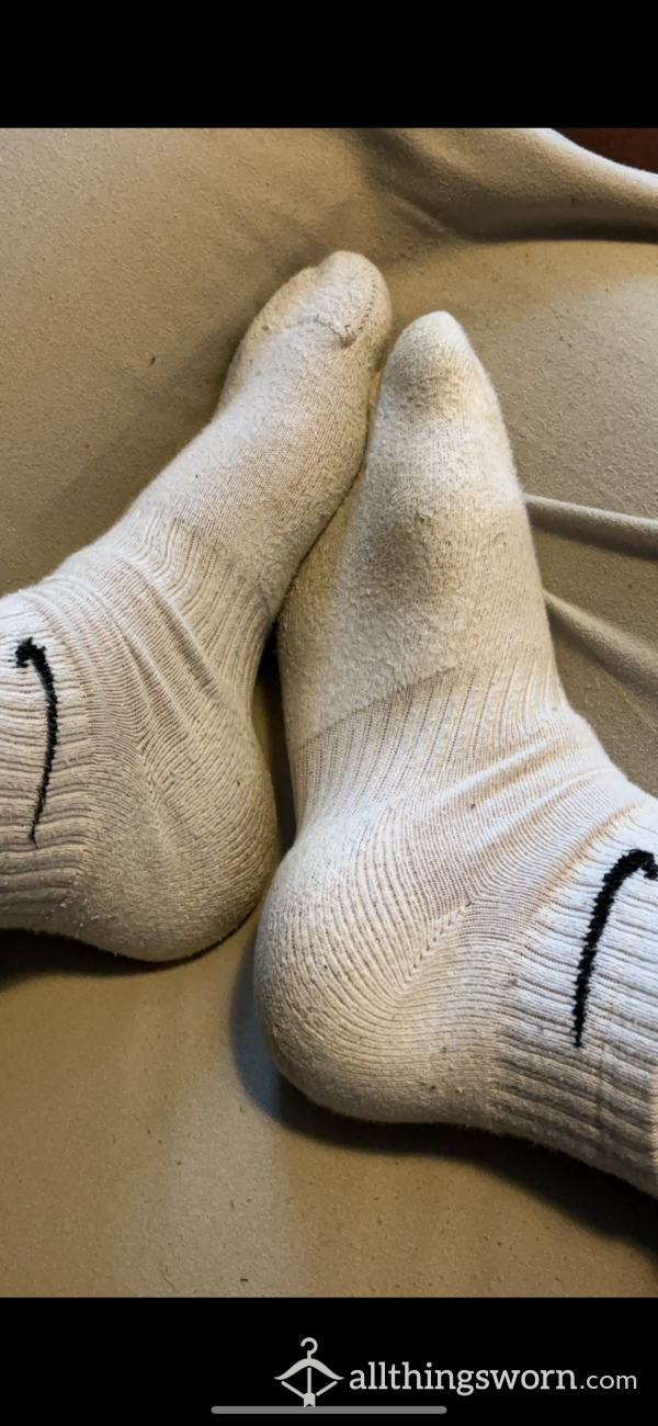 White Nike Socks