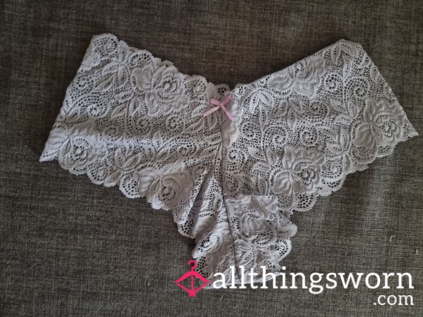 White/Rose Lace Panties