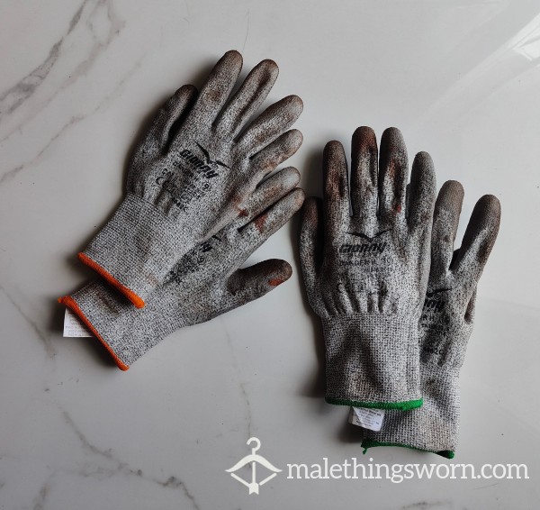 Work Gloves With Cum 💦💦