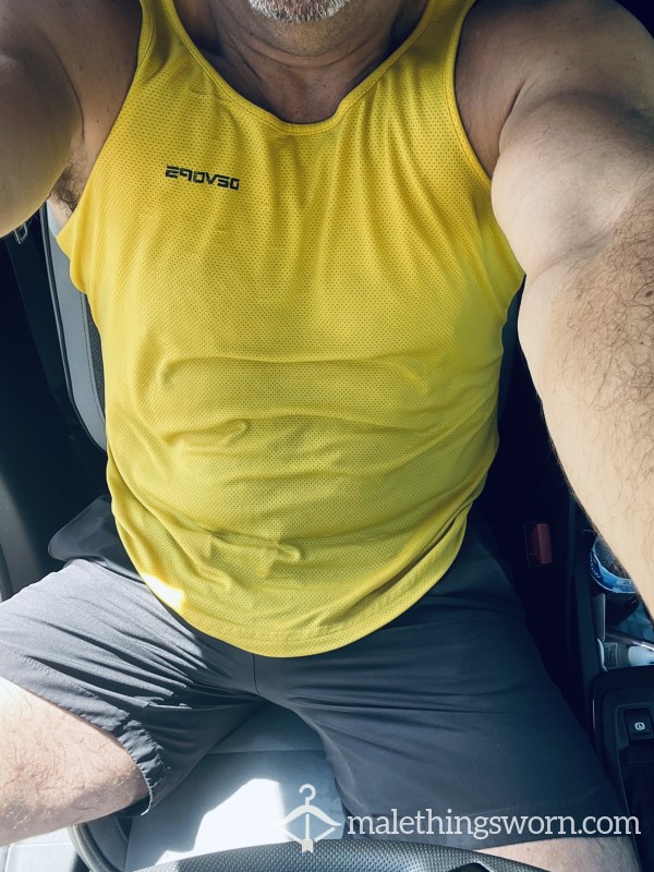 Workout Sweaty Yellow Tankster