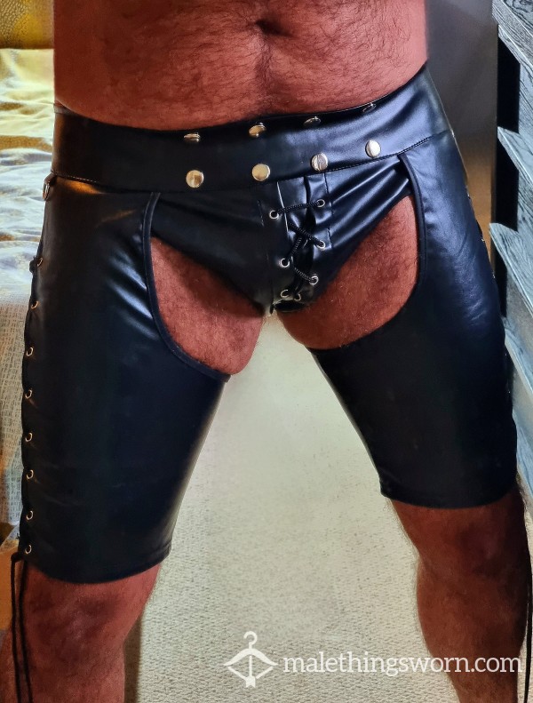 Worn A**less Chaps 😈⛓️