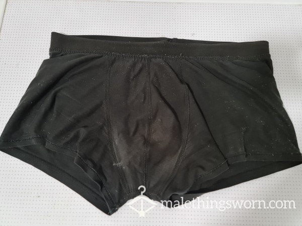 Worn Black Boxers