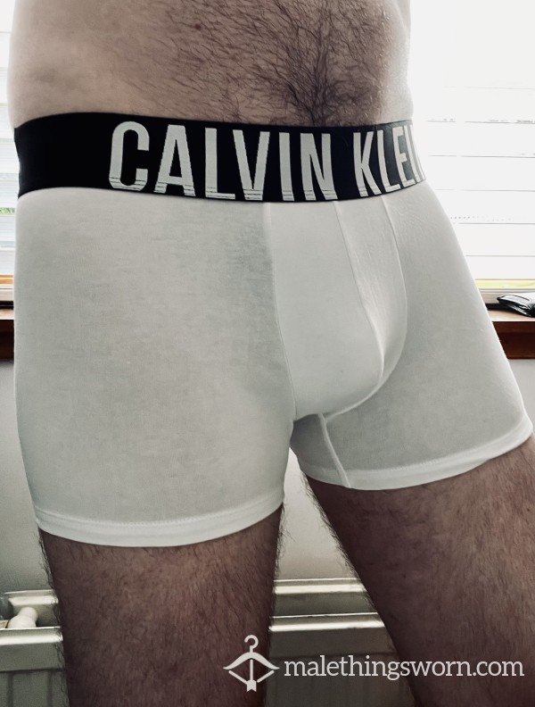 Worn CK White Boxers (L)