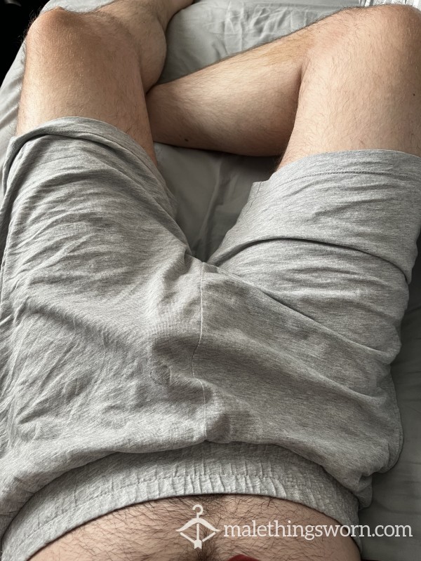 Worn Grey Cotton Shorts (L)
