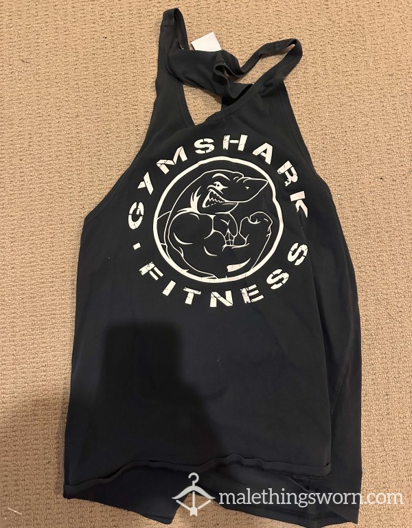 Worn Gym Shark Fitness Singlet