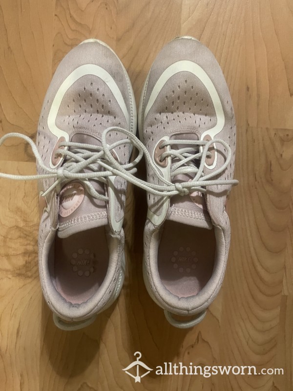 USED Worn STINKY Pink Nike Sneakers