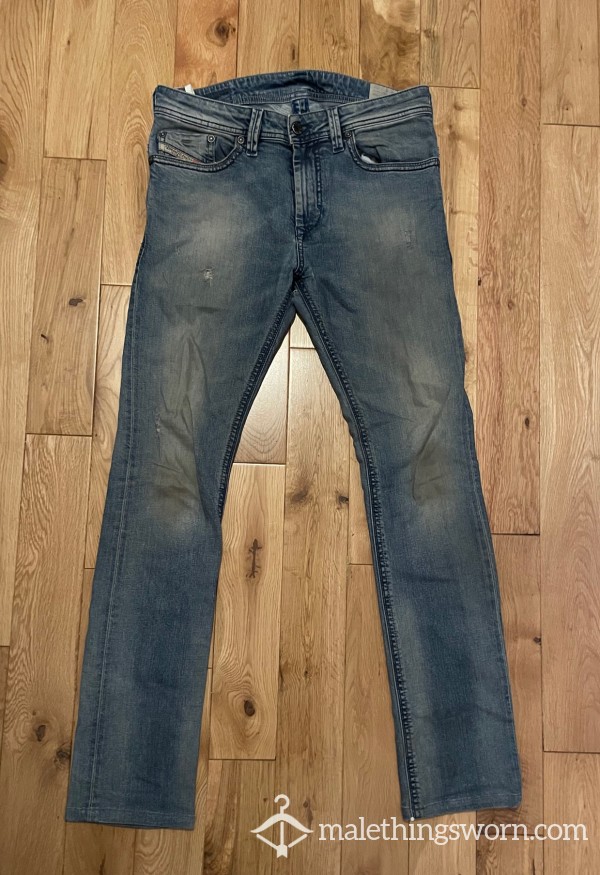 Worn & Used Diesel Skinny Jeans With Crotch Hole - Ready To Be Torn Apart