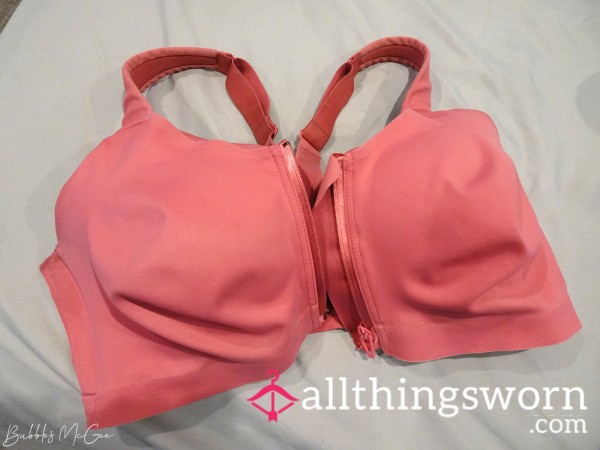 Worn Victoria's Secret VSX Sports Bra 36DDD (Dusty Rose)