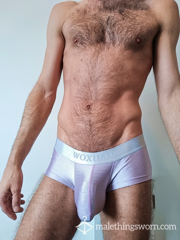Woxuan, Silky Lilac Boxer Briefs, Small