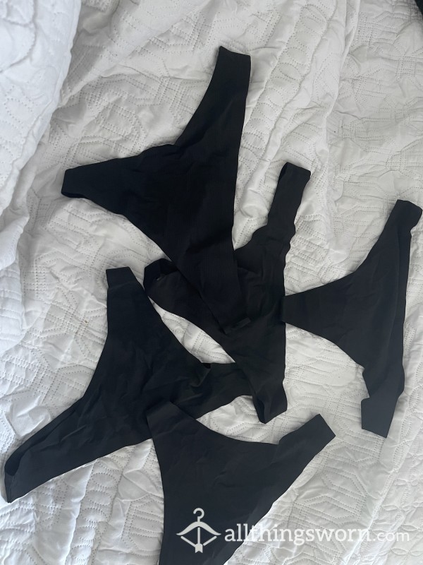 Xl Black Thongs Ready To Be Worn All For You X