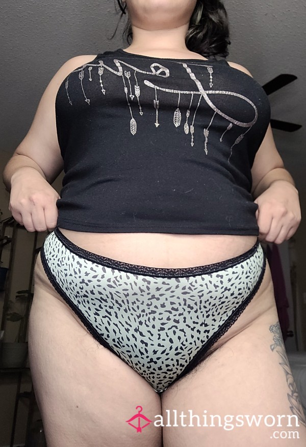 XL Mint Green Spotted🐆 Thong.