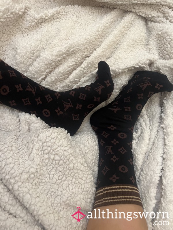 Your Lux Socks Monogram Black2 ( High Quality & Free Shipping )