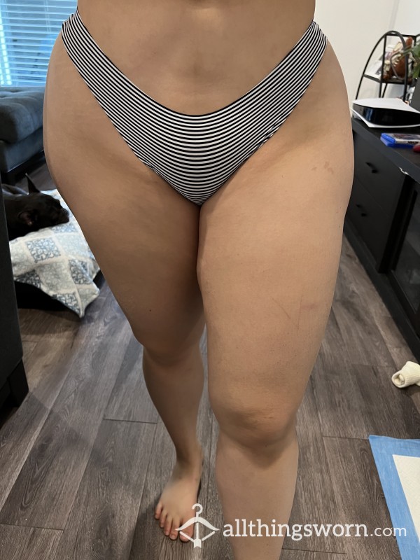 Zebra Silky Thong